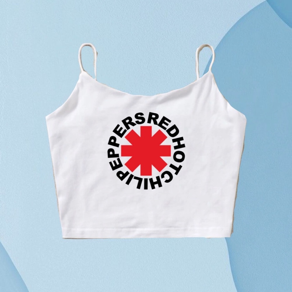 Red hot chili peppers crop top